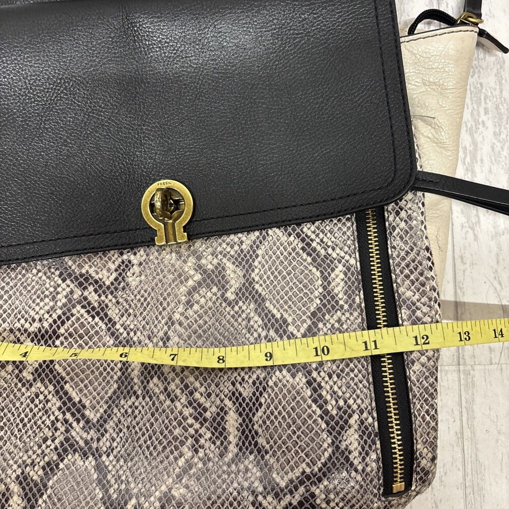 Fossil Snake Print Leather Amelia Bag Backpack - Picture 5 of 6